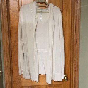 Woman’s hooded sweater jacket